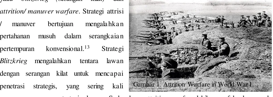 Gambar 1. Attrition Warfare in World War I 