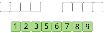 Gambar 5.13: Langkah 4: Bandingkan 5 dengan 8. Kita ambil 5 sebagai elemen selanjutnyakarena 5 ≤ 8