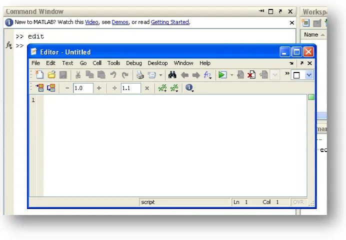 Gambar 1.2 Cara Penulisan pada Command Window 