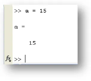 Gambar 1.4. Tampilan penulisan variable data numeric tunggal 