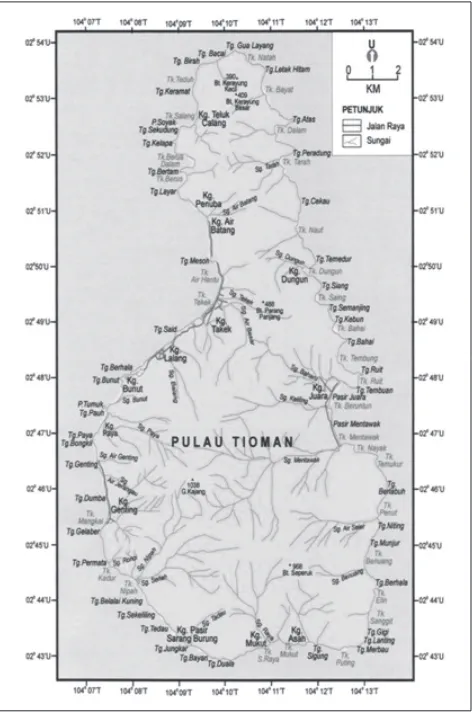 Fig. 1. Map of Pulau Tioman (source: www.ukm.my)