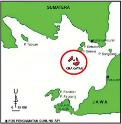 Gambar 2.1 Lokasi geografis GAK (Sutawidjaja, 2006) 