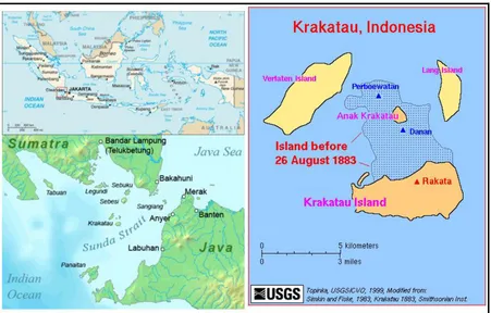 Gambar 2.8 Kompleks Krakatau (www.britannica.com, diunduh 20 November 2016) 