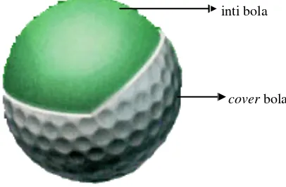 Gambar 2.1 Bola golf 1-piece (google, 2001) 
