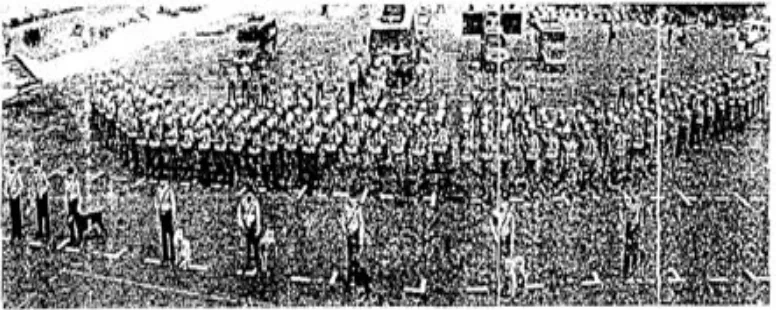 Gambar 14: Bentuk formasi pasukan Dalmas Lanjut 