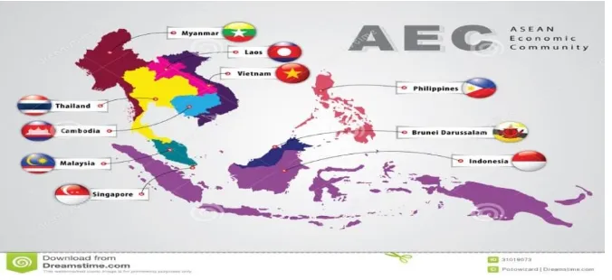 Gambar : Peta Negara Asean 