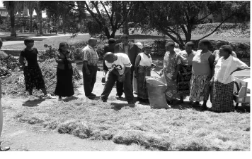 Figure 4. Women being trained in how to make compost beds in Blantyre.