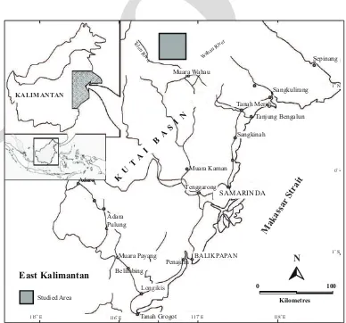 Figure 1. Location map of the studied area.