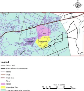 Fig. 3. Location of Mtendere East settlement.