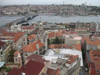 Figure 9 The high level of building density in the Galata Tower area 