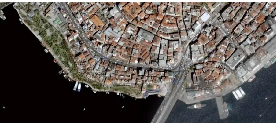 Figure 15 The Perşembe Pazari area on a satellite image. Source: Google Earth, 2006. 