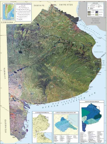 Figure 6. Physical and political map of the Province of Buenos Aires (INA, 2010)