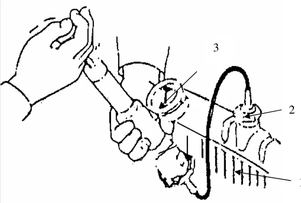Gambar 12. Tes Tekanan Sistem Pendinginan (Sumber: Astra Daihatsu Motor, 1993: 10) 