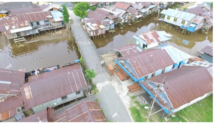 Figure 2. Sei Bagong Bridge condition in Kelurahan Selat 