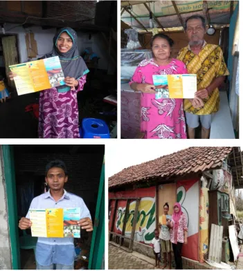 Figure 3. Leaflet dissemination to the APs in Pekalongan