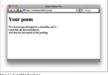 Figure 2-2. Poem Maker Pro: Output