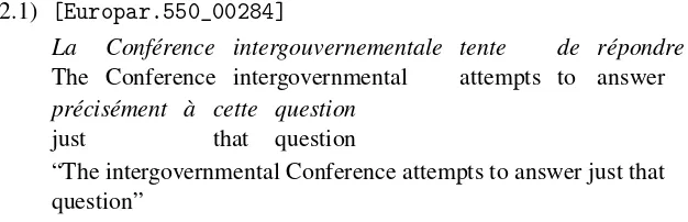 Figure 2.1 shows the constituent tree of the following sentence: