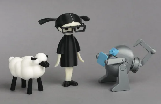 Figure 1-6. All of the characters from the book can be 3D printed. (Photo courtesy Carla Diana)