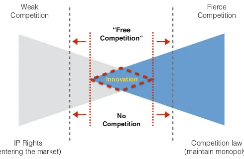 Fig. 1 The role of IPRs and competition law in fostering innovation