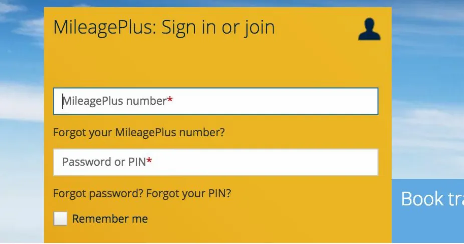Figure 1-9. The new sign-in process requires a frequent flyer account number — something manypeople don’t remember