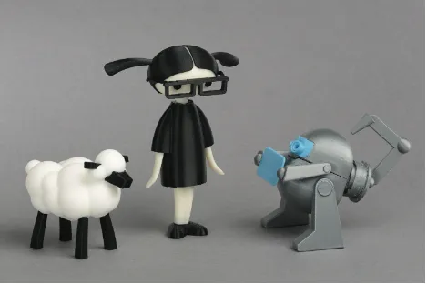Figure 1-6. All of the characters from the book can be 3D printed. (Photo courtesy Carla Diana)