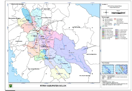 Gambar 4.1. Peta Administrasi Kabupaten Solok 