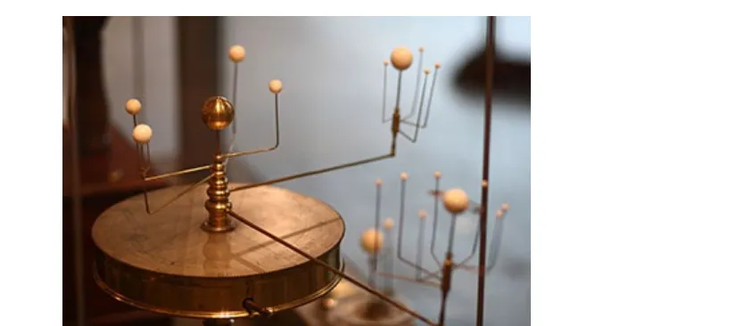 Figure 2-2. An orrery, a runnable model of the solar system that allows us to make predictions