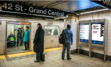 Figure 3-1. The MTA OTG kiosks simplify wayfinding and rider communications across the New YorkCity subway system