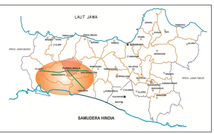 Gambar 3.2                                        Konstelasi Regional Wilayah BARLINGMASCAKEB 