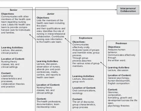 Figure 5.1 Concept map for interprofessional collaboration at the BSN level.