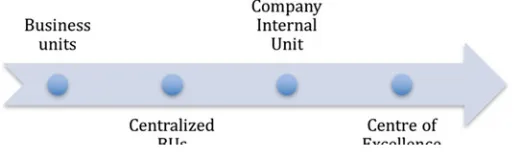 Fig. 2.4 Data analytics organizational models