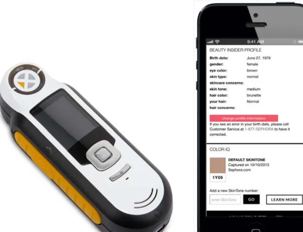 Figure 4.4Sephora’s Color IQ Device and Loyalty App