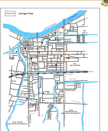 Gambar 7.1. Jaringan Pipa Belanda di Kota Mojokerto 