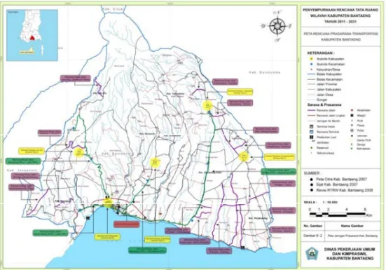 Gambar 3.5 Peta Rencana Jaringan Prasarana Kabupaten Bantaeng 