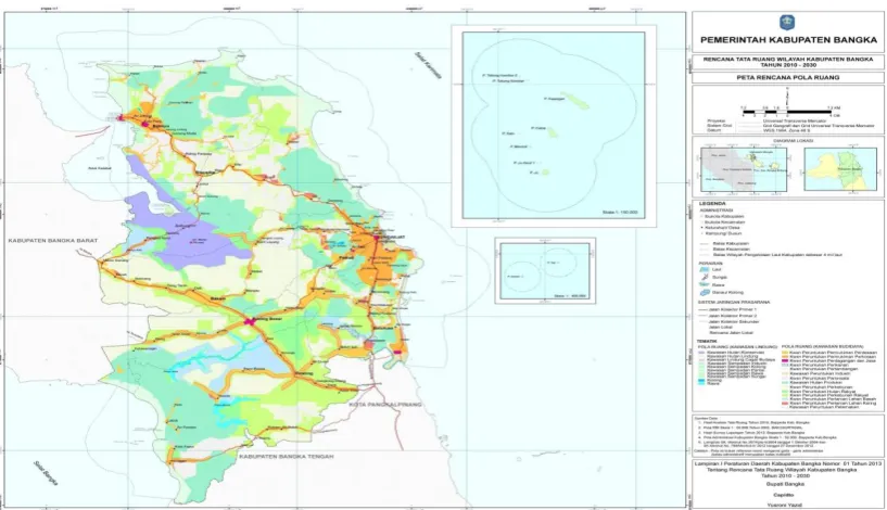 Tabel 3.5 Pengembangan  Pola Pemanfaatan Ruang Kabupaten Bangka 