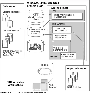 Figure 1-1BIRT Analytics architecture