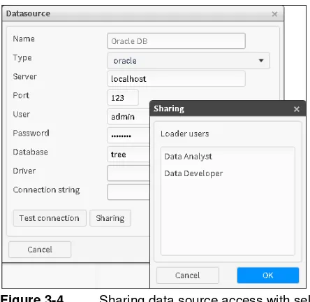 Figure 3-5Testing a data source connection
