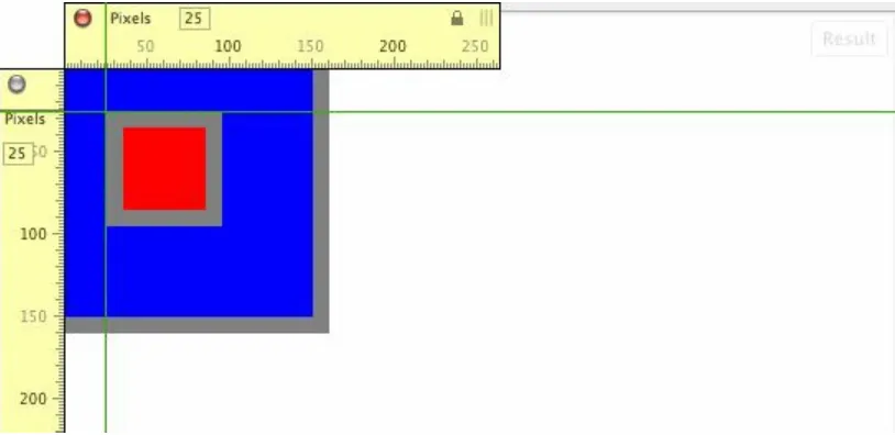 Figure 5-2. <div id=“red”></div> is 25 pixels from offsetParent