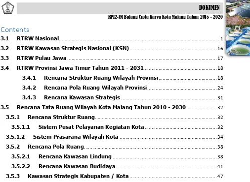 Tabel 3.1 Penetapan Lokasi Pusat Kegiatan Nasional (PKN dan Pusat Kegiatan Wilayah (PKW) Berdasarkan PP Nomor 26 Tahun 2008 Tentang RTRWNTabel 3