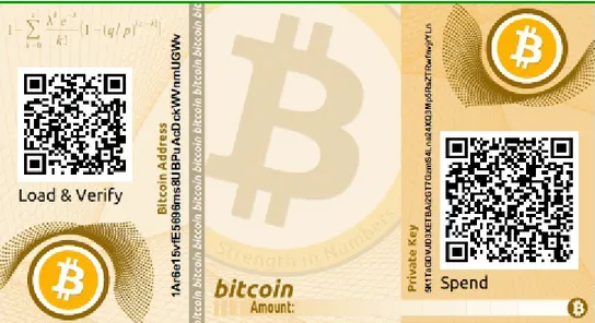 Figure 4-8. An example of a simple paper wallet from bitaddress.org