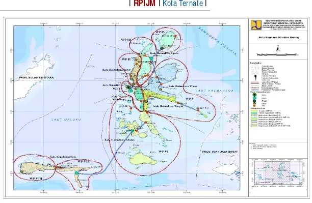 Gambar 3.2 Peta Rencana Struktur Ruang Di Provinsi Maluku Tahun 2027