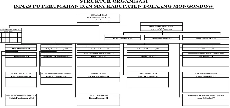 Gambar 6.3 Struktur organisasi 