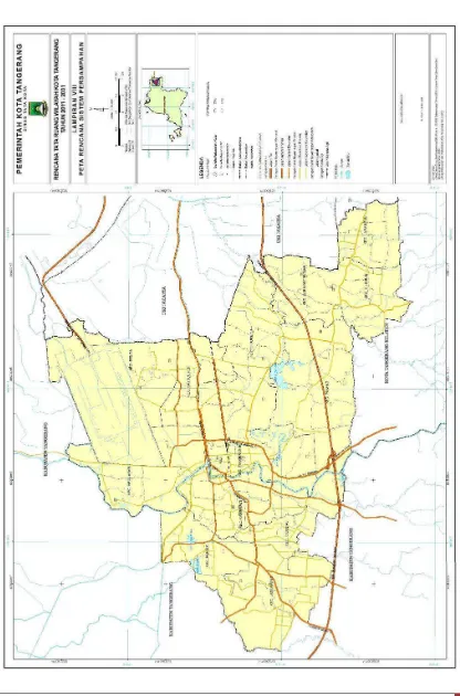 Gambar 3.8 PETA RENCANA SISTEM PERSAMPAHAN KOTA TANGERANG 