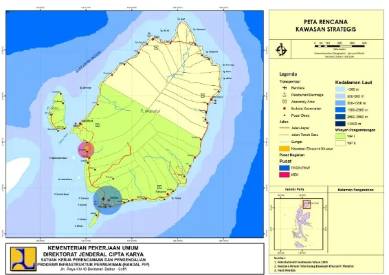 Gambar 5.1. Kawasan Strategis Kabupaten Pulau Morotai (Sumber : RTRW Kabupaten) 
