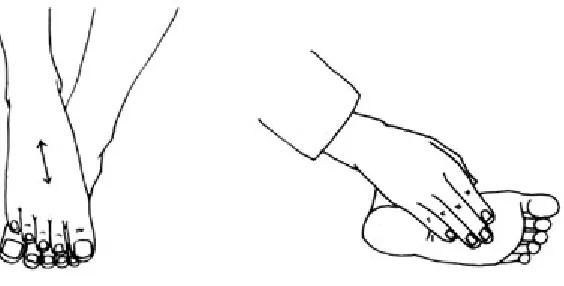 Fig. 2.1 Rub the soles of the feet to stimulate the flow of Chi.