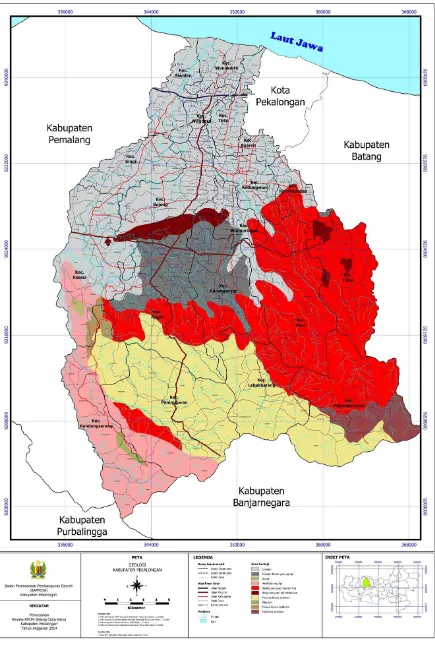 Gambar 6.4 Peta Geologi Kabupaten Pekalongan