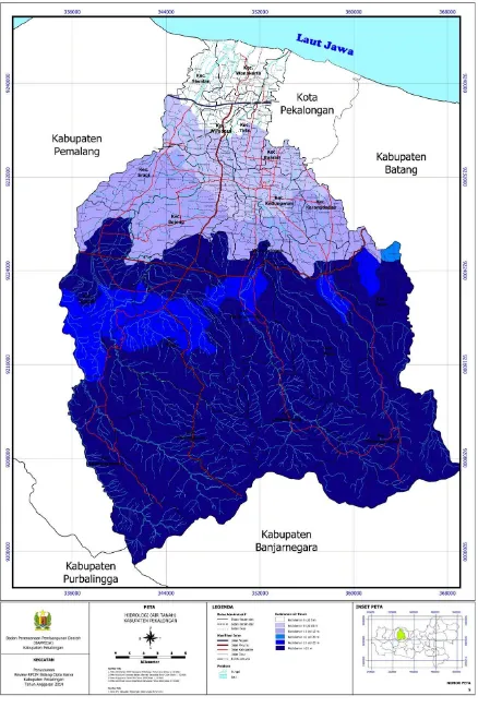 Gambar 6.7 Peta Hidrologi Kabupaten Pekalongan 