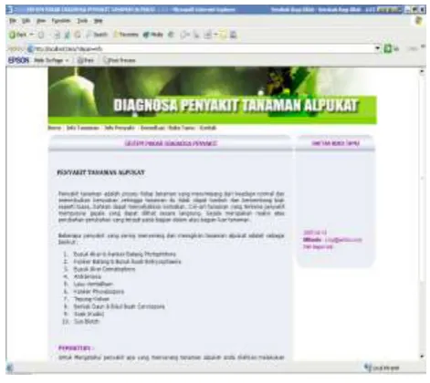 Gambar 5. Tampilan Info Tanaman 