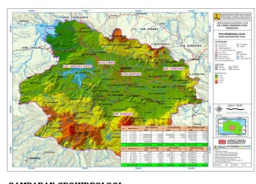 Gambar 2.2 Peta Kemiringan Lahan Kabupaten Bandung Barat  