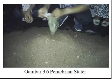 Gambar 3.6 Pemebrian Stater 